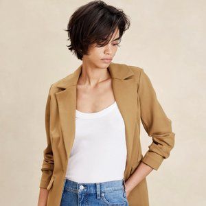 NWT Ponte Blazer Tan Size XL Banana Republic Factory